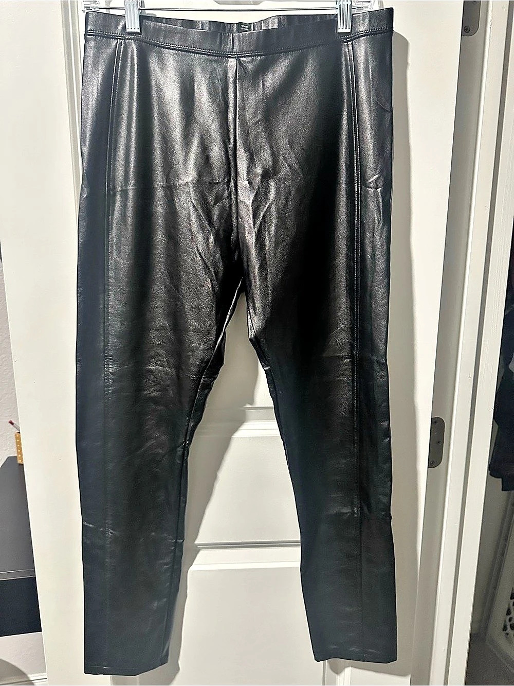 Wild Fable Women's Black Faux Leather Leggings Like New